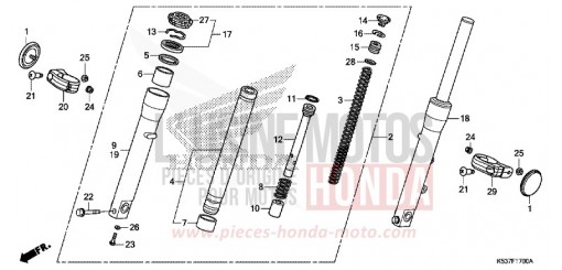 FRONT FORK SH300AK de 2019